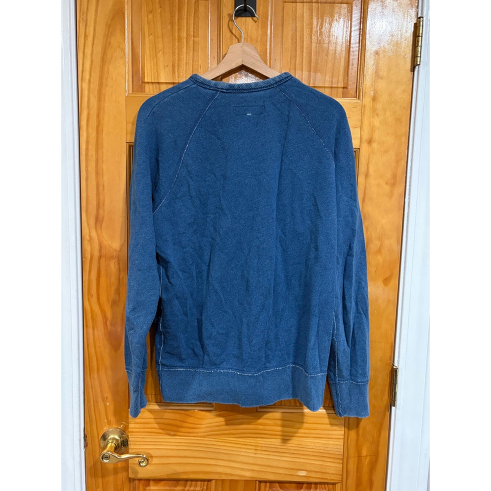 rag & bone New York Garment Dyed French Terry Crewneck Sweatshirt Blue Men’s M - Picture 6 of 8